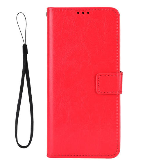 Klapkové puzdro pre Oppo A40 / Oppo A40m, Crazy Horse Wallet, červené