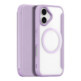 Puzdro Dux Ducis pre iPhone 17, Skin X Pro, s chlopňou, pre MagSafe, fialové