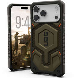 Puzdro Urban Armor Gear pre iPhone 17 Pro Max, Monarch Pro Kevlar MagSafe, Kevlar Element Green