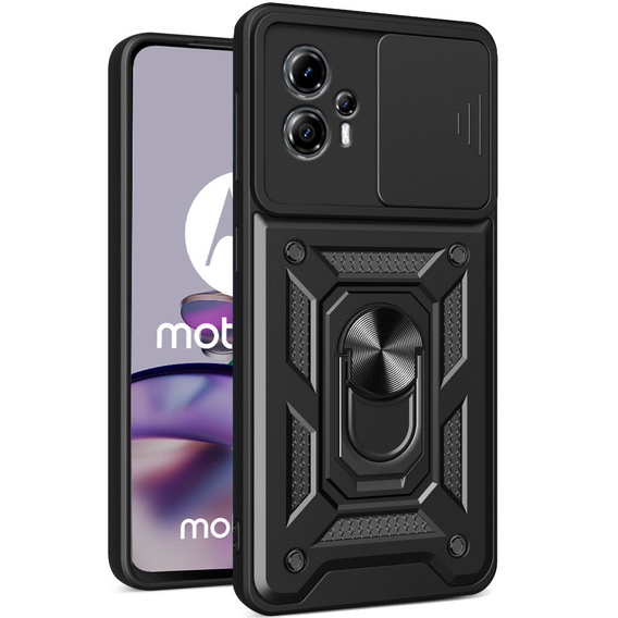 Obal na mobil pre Motorola Moto G13 / G23, CamShield Slide, čierne