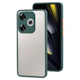 Silikónové puzdro pre Xiaomi Poco F6, s ochranou fotoaparátu, transparentné / zelené