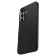 Puzdro Spigen pre Samsung Galaxy S25+ Plus, Liquid Air, čierne + tvrdené sklo 9H