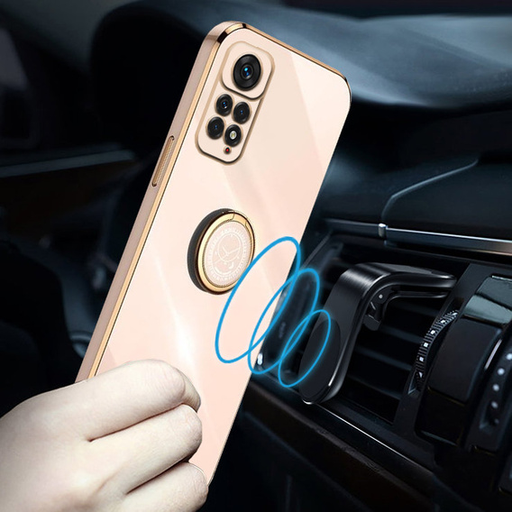 Obal na mobil pre Xiaomi Redmi Note 11 / 11S, Electro Ring, ružové