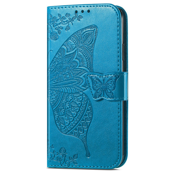 Klapkové puzdro pre Samsung Galaxy A05s, Butterfly, modré