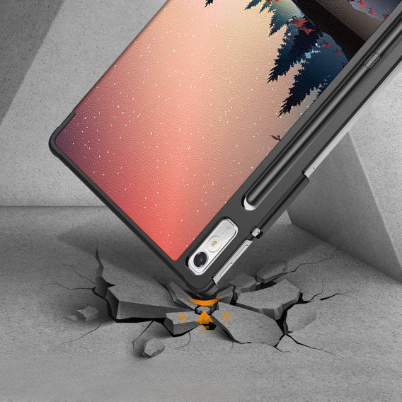 Obal na mobil pre Lenovo Tab P11 Pro Gen 2 2022, Smartcase Pen Slot, forest and lake