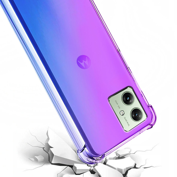 Puzdro pre Motorola Moto G54 5G, Gradient Dropproof, Fialová / modrá