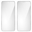 2x tvrdené sklo pre iPhone XR/11, ERBORD 9H Hard Glass na displeji