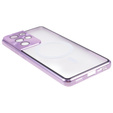 Magnetické puzdro Dual Glass MagSafe pre Samsung Galaxy S21 Ultra, fialové