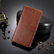Klapkové puzdro pre T Phone 3 5G, Crazy Horse Wallet, hnedé