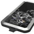 Love Mei Obal na mobil pre Samsung Galaxy S21 FE, armored with glass, strieborné