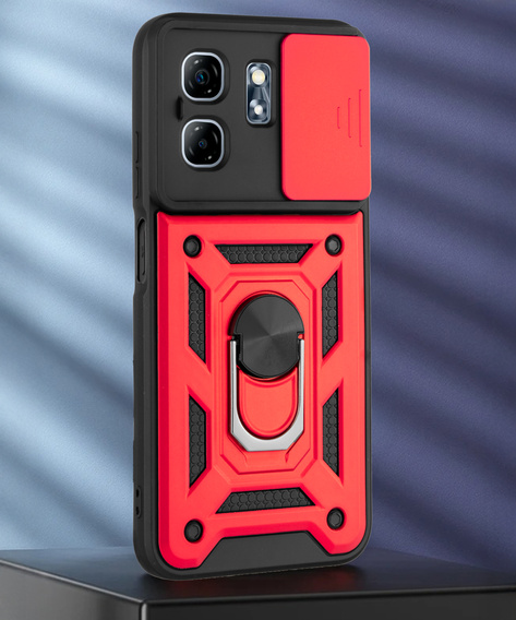 Obal na mobil pre Infinix Hot 50i 4G, CamShield Slide, červené