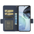 Klapkové puzdro pre Motorola Moto G72, Wallet Thin Magnet, tmavomodré