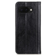 Flipové puzdro pre Google Pixel 9A, Split Leather, čierne
