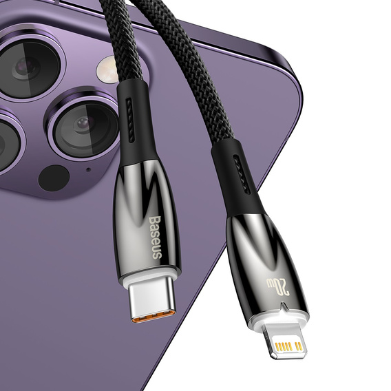 Baseus Glimmer USB-C na Lightning 20W 2m kábel pre iPhone