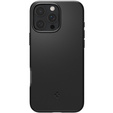 Puzdro Spigen pre iPhone 16 Pro Max, Thin Fit Mag, čierne + tvrdené sklo 9H