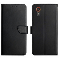 Flipové puzdro pre Samsung Galaxy Xcover 7, Split Leather, čierne