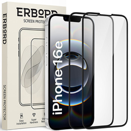 2x tvrdené sklo pre iPhone 13/13 Pro, ERBORD 3D pre celý displej