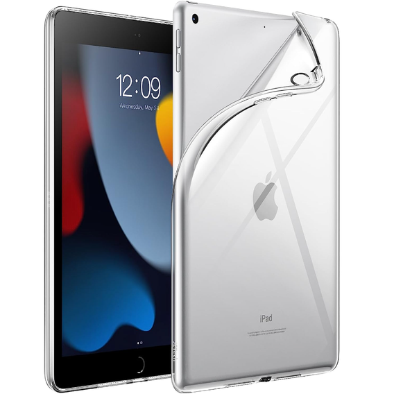 Puzdro pre iPad 10.2" 2021/2020/2019 (9/8/7 gen.), silikónové, priehľadné