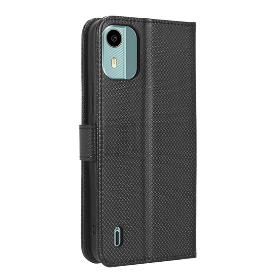 Klapkové puzdro pre Nokia C12 4G, Wallet Smart Magnet, čierne