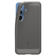Puzdro Spigen pre Samsung Galaxy S25, Rugged Armor MagSafe, sivé + tvrdené sklo 9H