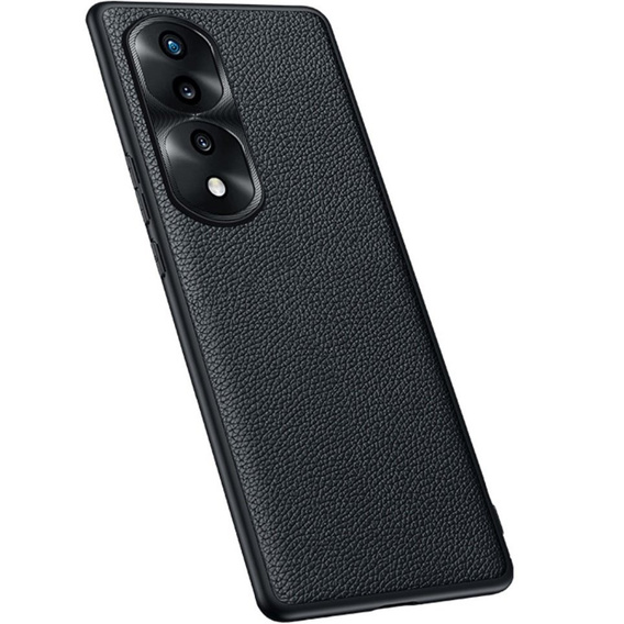 Kožené puzdro pre Honor 70 5G, leather hybrid, čierne