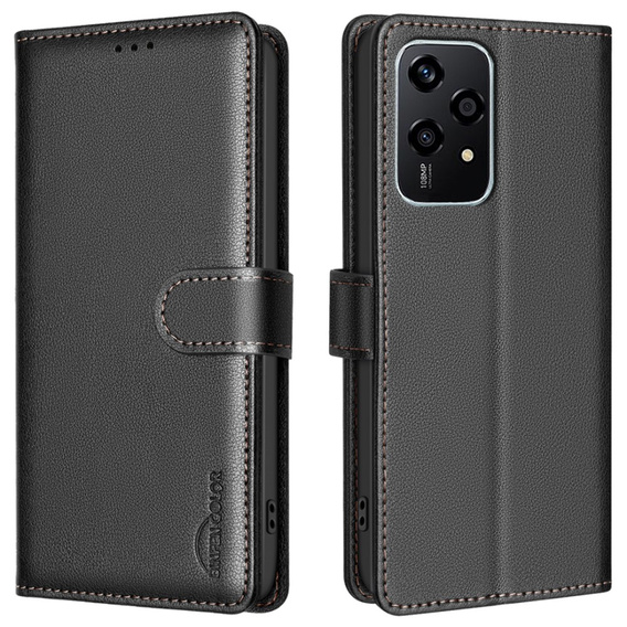 Klapkové puzdro pre Honor 200 Lite, BINFEN Wallet, čierne