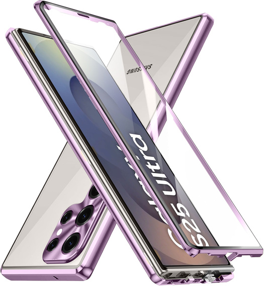 Puzdro pre Samsung Galaxy S25 Ultra, Magnetic Dual Glass, fialové