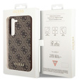 GUESS Obal na mobil pre Samsung Galaxy A55, 4G Charms Collection Hardcase, hnedé