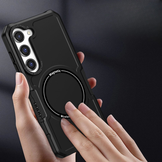 Obal na mobil pre Samsung Galaxy S23 Plus, Protective MagSafe, čierne