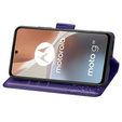 Klapkové puzdro pre Motorola Moto G32, Butterfly, fialové