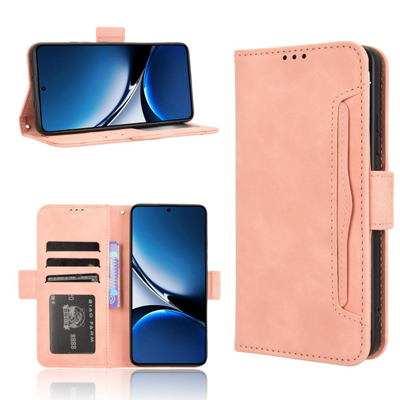 Klapkové puzdro pre Xiaomi Poco X7 Pro 5G, Card Slot, ružové