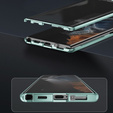 Magnetické puzdro Dual Glass MagSafe pre Samsung Galaxy S24 Ultra, zelený