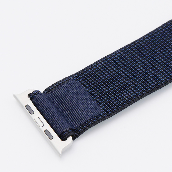 Nylonový remienok pre Apple Watch 1/2/3/4/5/6/7/8/SE/ULTRA 42/44/45/49 mm, námornícky modrý