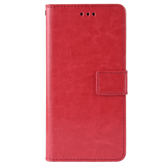 Klapkové puzdro pre Infinix Hot 11s, Crazy Horse Wallet, červené