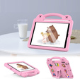 Detské puzdro pre iPad 9.7" 2018/2017 (6/5 gen.) / Pro 9.7" 2016, Cute Patterns, so stojanom, ružové