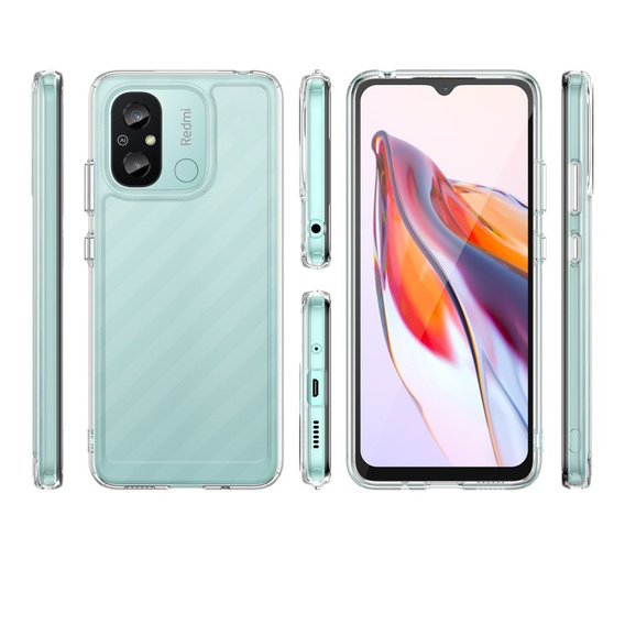 Obal na mobil pre Xiaomi Redmi 12C, Fusion Hybrid, priehľadné