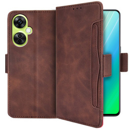 Klapkové puzdro pre OnePlus Nord CE 3 Lite 5G, Card Slot, hnedé