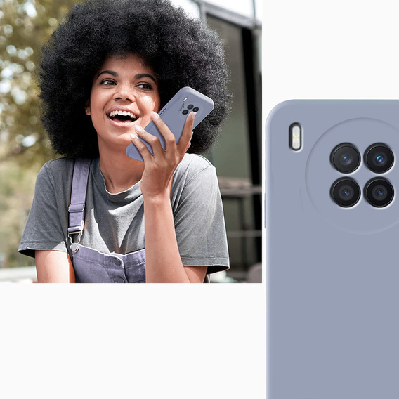 Obal na mobil pre Huawei Nova 8i, Silicone Lite, levanduľové