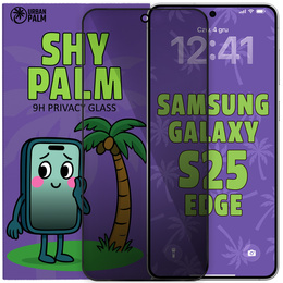 Tmavé sklo na ochranu súkromia Shy Palm pre Samsung Galaxy S25 Edge