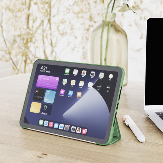 Puzdro pre iPad mini 8.3" 2021 (6 gen.) / iPad mini 8.3" 2024 (7 gen.), Smartcase, zelený