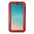 Love Mei Obal na mobil pre Huawei P30 Pro, armored with glass, červené / čierne