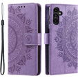 Klapkové puzdro pre Samsung Galaxy A34 5G, Mandala, fialové