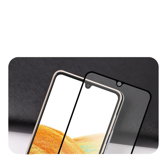 Amorus Full Glue tvrdené sklo pre Samsung Galaxy A25 5G, čierny rám