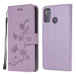Klapkové puzdro pre Motorola Moto G50, Butterfly, fialové