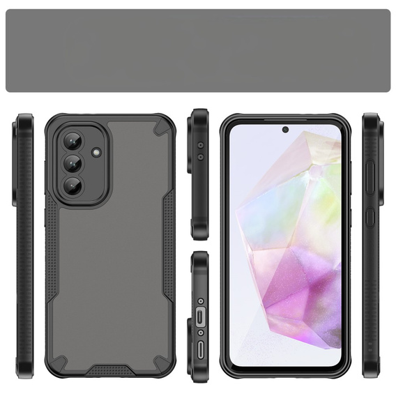 Obal na mobil pre Samsung Galaxy A56, Armor Frosted Case, čierne