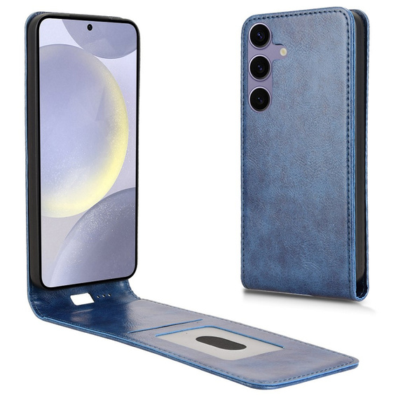 Klapkové puzdro pre Samsung Galaxy S25, Flip, tmavomodré