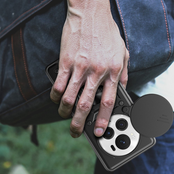 Obal na mobil pre Honor Magic 6 Pro 5G, CamShield Slide, čierne