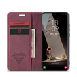 CASEME puzdro pre Samsung Galaxy S21 FE, Leather Wallet Case, červené