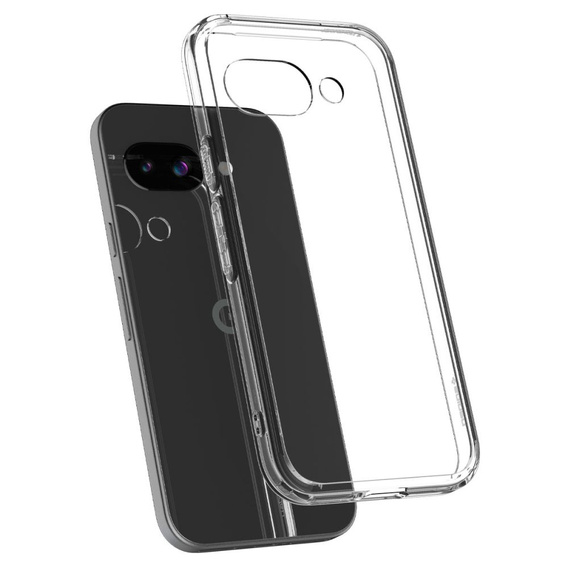 Puzdro Spigen pre Google Pixel 9A, Ultra Hybrid, priehľadné + tvrdené sklo 9H