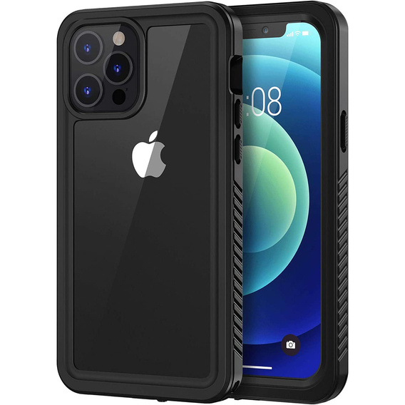 Vodotesné puzdro IP68 pre iPhone 12 Pro, čierne